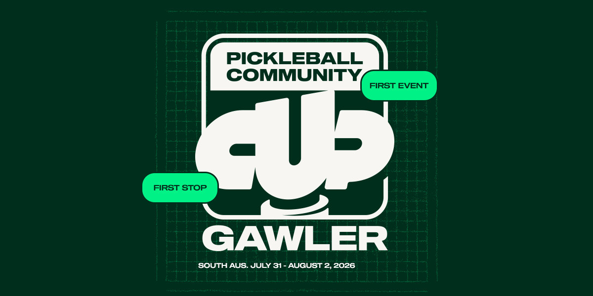 A match being played at the 2025 AO Pickleball Slam